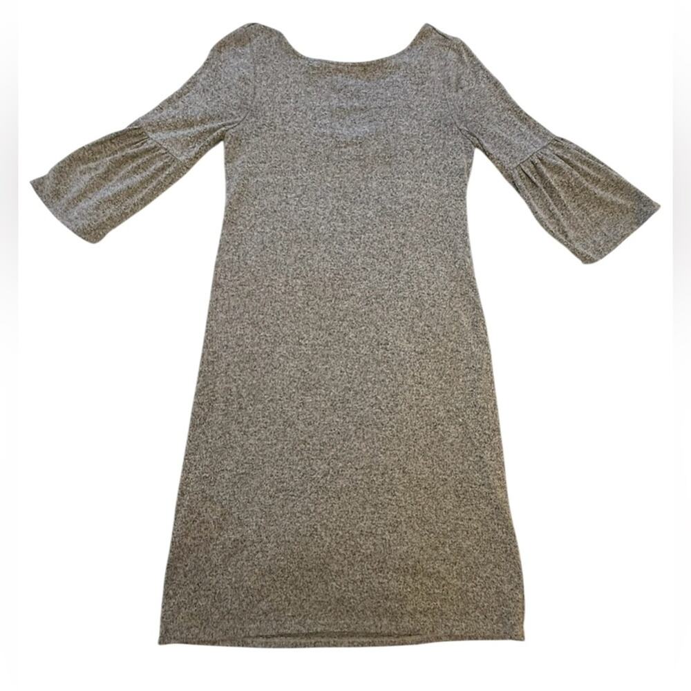 White House Black Market Bowback Sweater Knit Shift Dress Gray Size XXS - Picture 3 of 16